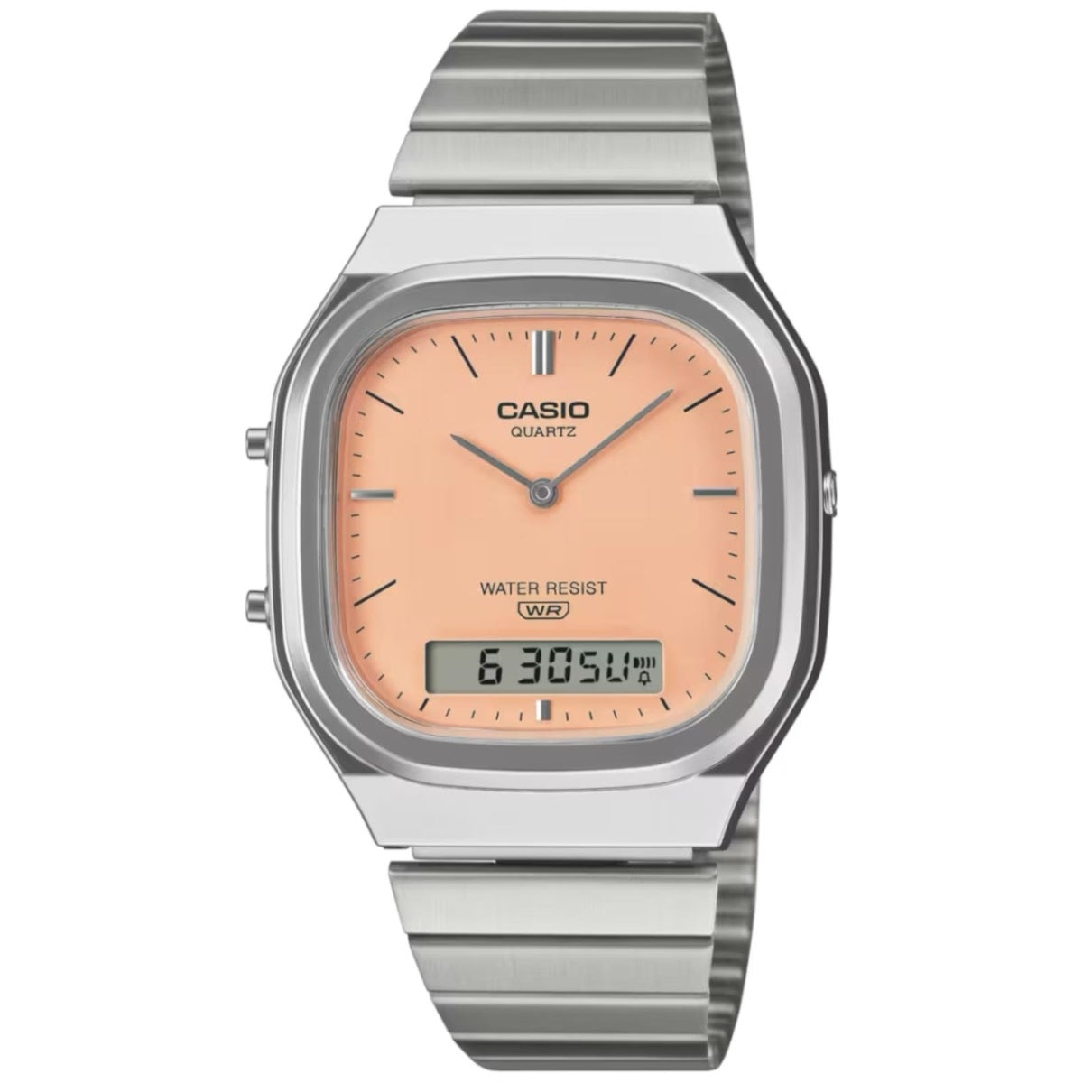 CASIO VINTAGE EDGY NOAPAĻOTS KVADRĀTS - ORANŽS AQ-240E-4AEF