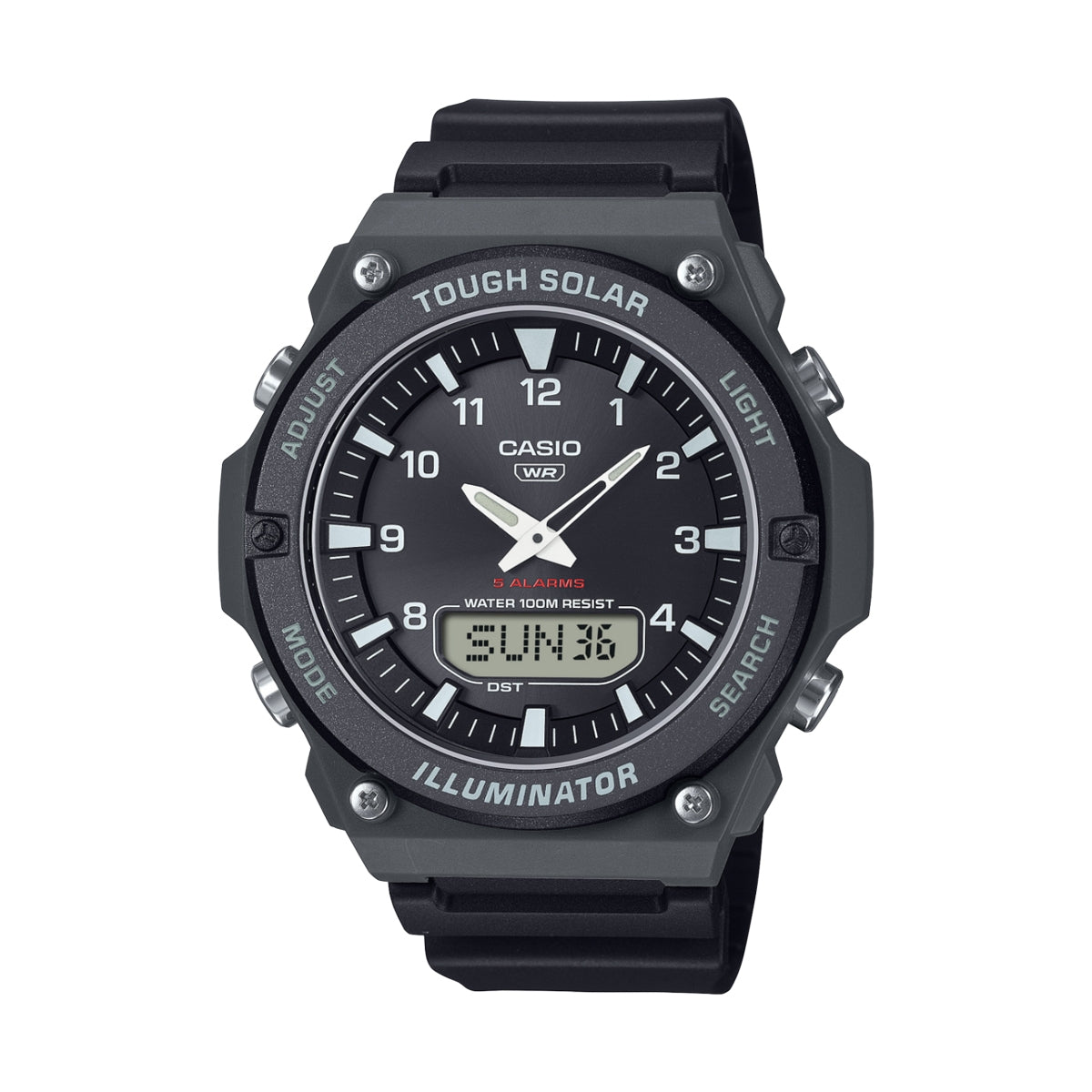 CASIO COLLECTION TOUGH SOLAR — ЧЕРНЫЕ AQ-S820W-1AVEF