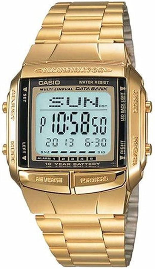 CASIO VINTAGE DATA BANK - ILLUMINATOR, TELEMEMO, 10 YEAR BATTERY - GOLD DB-360G-9ADF
