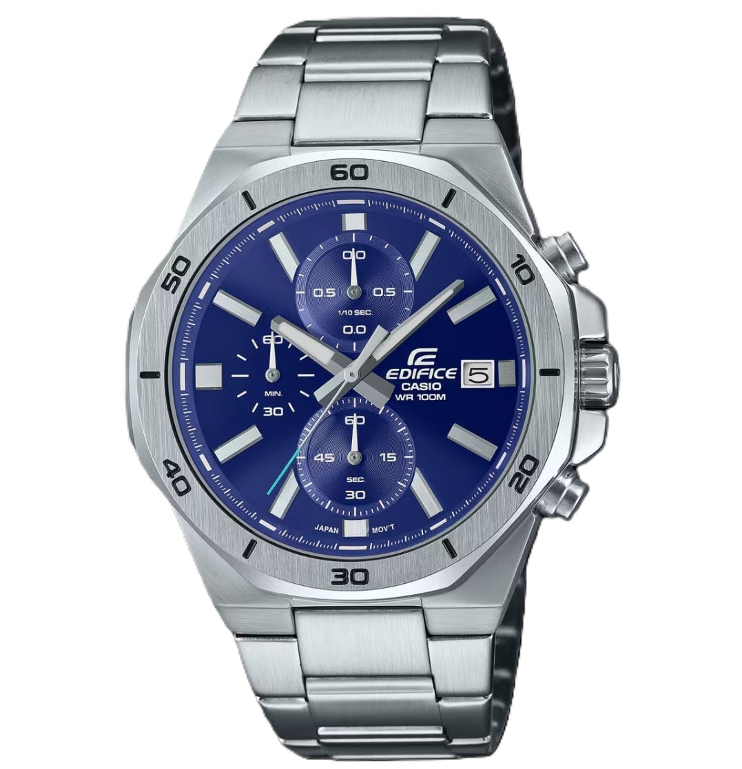 CASIO EDIFICE OCTAGONAL CHRONOGRAPH - BLUE EFV-640D-2AVUDF