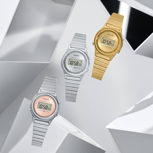 CASIO VINTAGE MINI COLLECTION SLIM ROUND — АНТИЧНЫЙ РОЗОВЫЙ LA700WE-4AEF