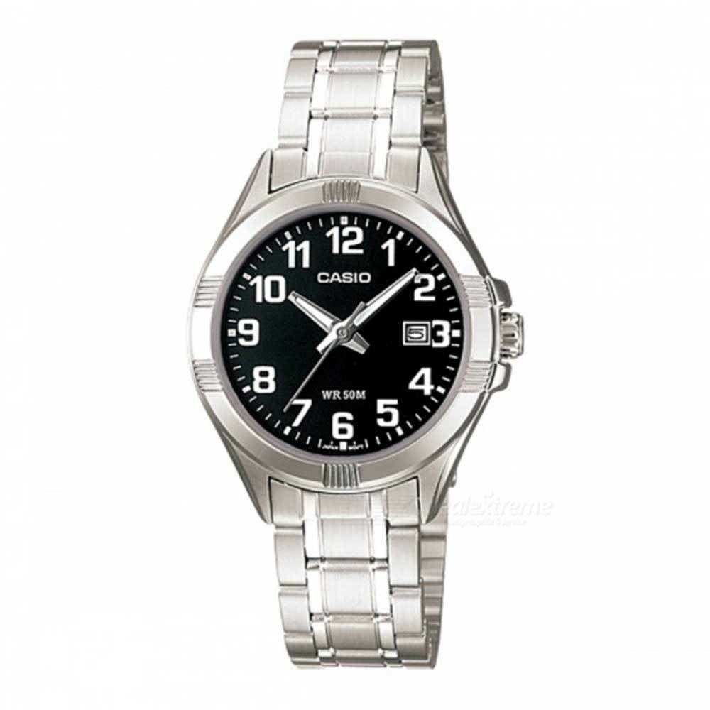 CASIO COLLECTION LADY DATE - BLACK LTP-1308D-1BVDF