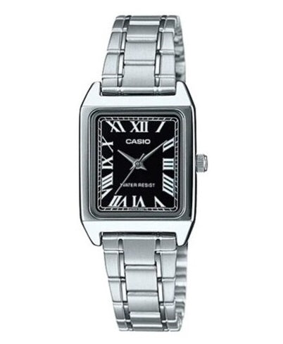 CASIO COLLECTION LADY TANK, SAKAUSĒJUMS - MELNS LTP-V007D-1BUDF
