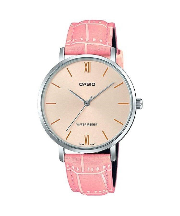 CASIO COLLECTION MINIMAL, КОЖА — АНТИЧНЫЙ РОЗОВЫЙ LTP-VT01L-4BUDF