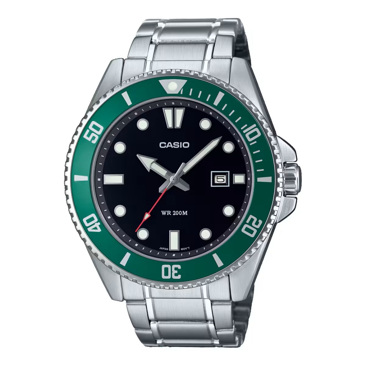 CASIO COLLECTION DIVER DATE 200M - GREEN MDV-107D-3AVDF