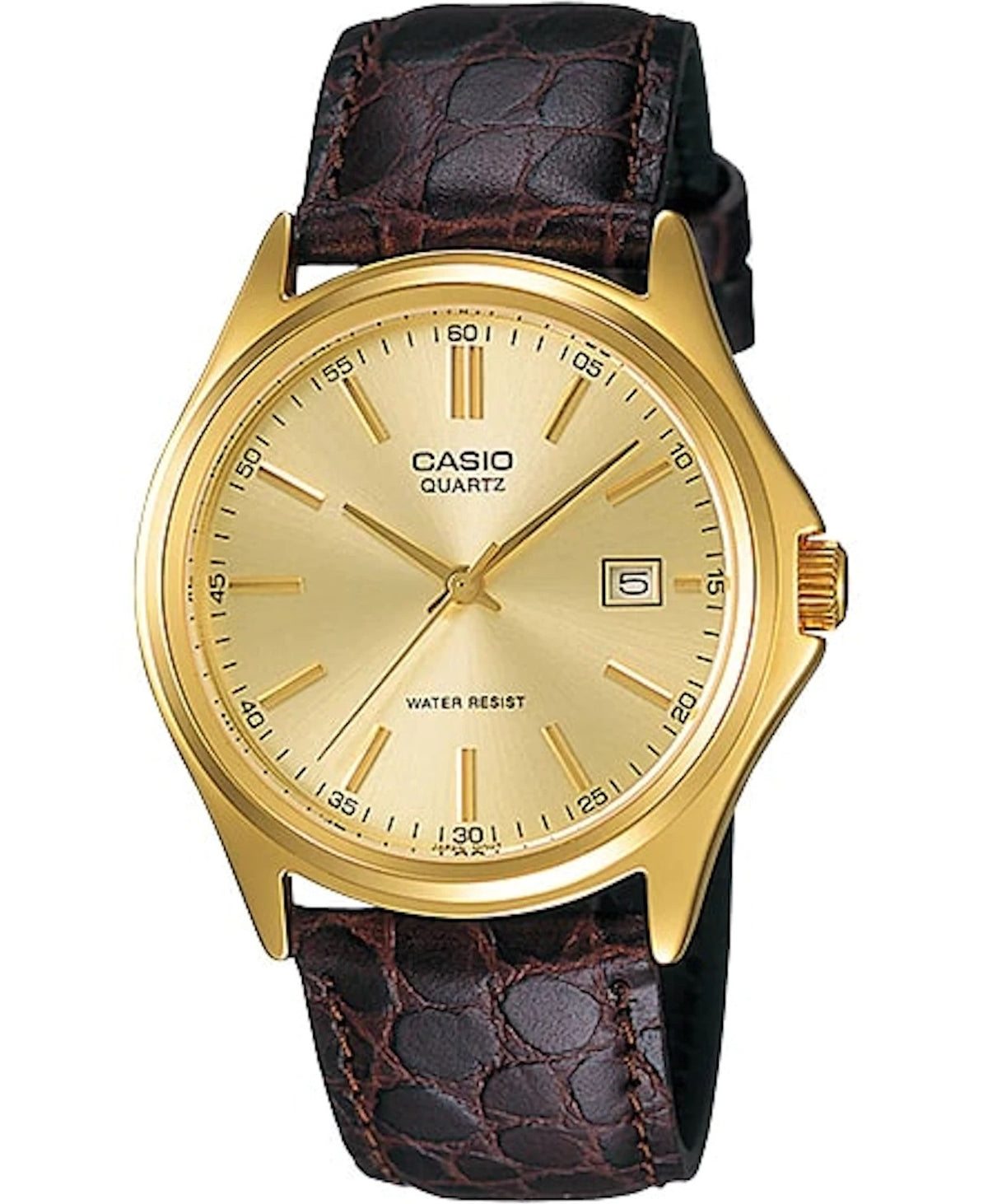 CASIO COLLECTION DATE LEATHER - GOLD MTP-1183Q-9ADF
