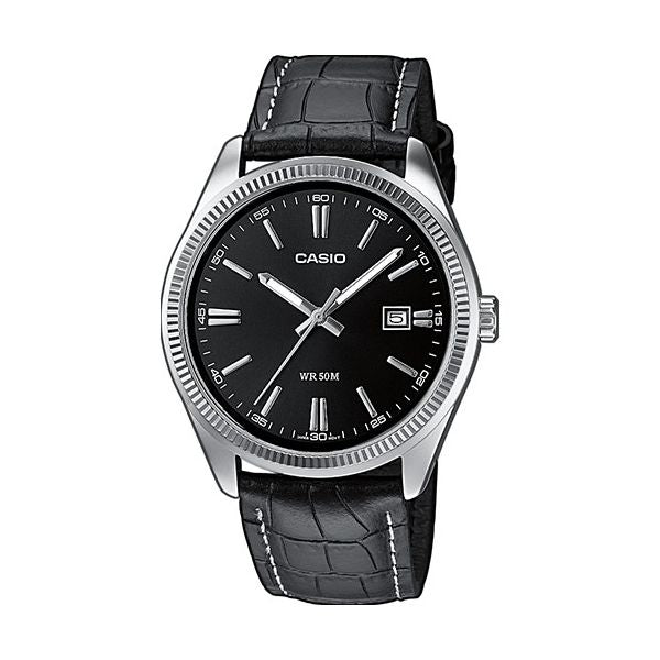 CASIO COLLECTION DATE, ĀDAS SARNIŅA - MELNA MTP-1302PL-1AVEF