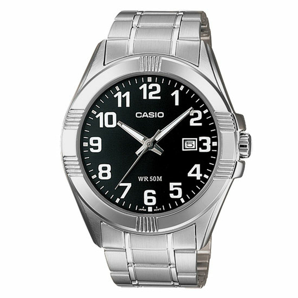 CASIO COLLECTION BOLD DATE - BLACK MTP-1308D-1BVDF