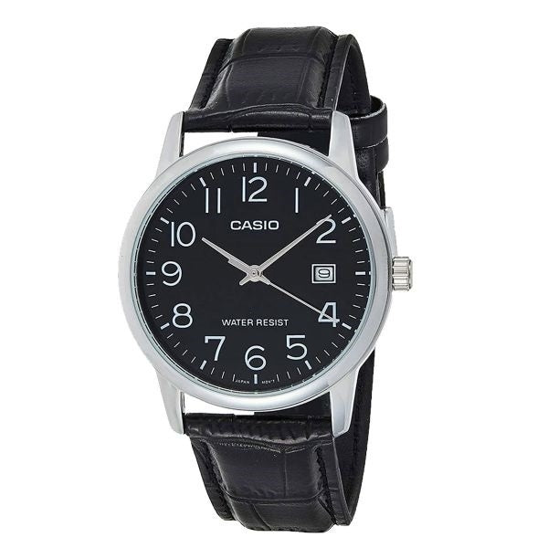 CASIO COLLECTION DATE, ĀDAS - MELNS MTP-V002L-1BUDF