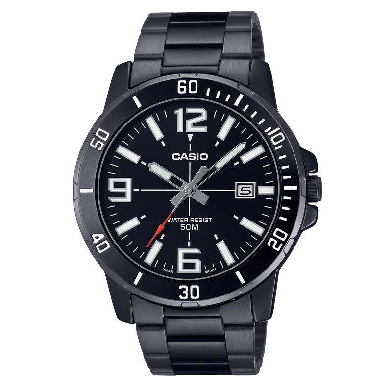 CASIO SPORT COLLECTION DIVER 50M - FULL BLACK MTP-VD01B-1BVUDF