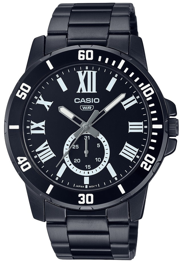 CASIO COLLECTION DIVER DATE - BLACK MTP-VD200B-1BUDF