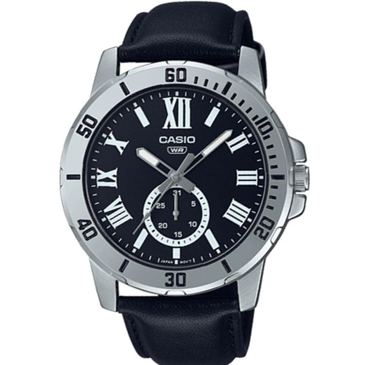 CASIO COLLECTION DIVER DATE ĀDAS - MELNS MTP-VD200L-1BUDF