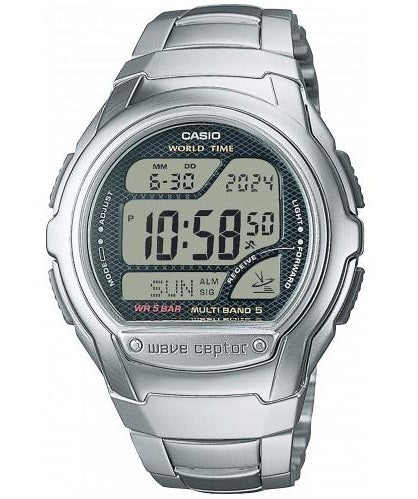 CASIO WAVE CEPTOR - МИРОВОЕ ВРЕМЯ, РАДИОУПРАВЛЯЕМЫЕ, Приемник радиосигнала (ЕС - США - Япония) WV-58RD-1AEF