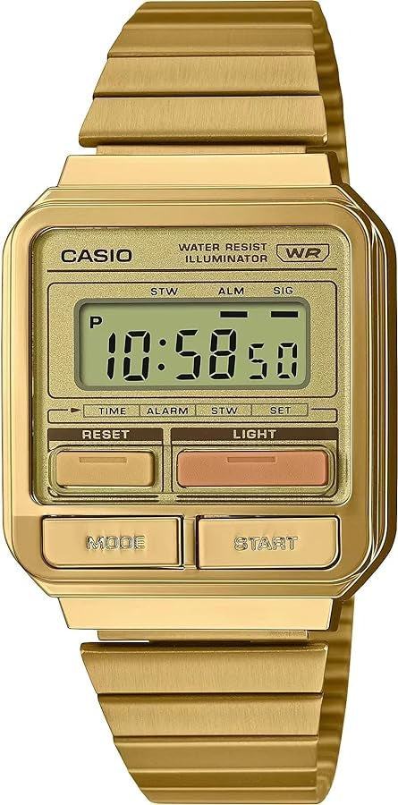 CASIO VINTAGE EDGY COLLECTION GOLD ****** A120WEG-9AEF