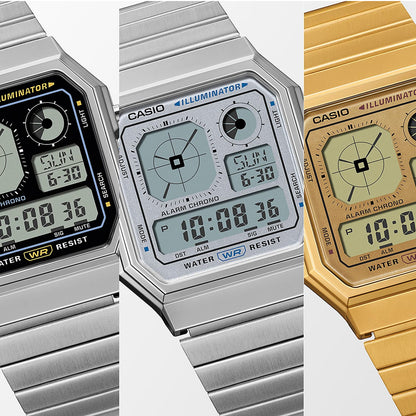 CASIO VINTAGE RETRO FUTURE EDGY COLLECTION — СЕРЕБРО A130WE-7AEF