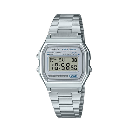 CASIO VINTAGE ICONIC — СЕРО-БЕЛАЯ A158WEA-7EF