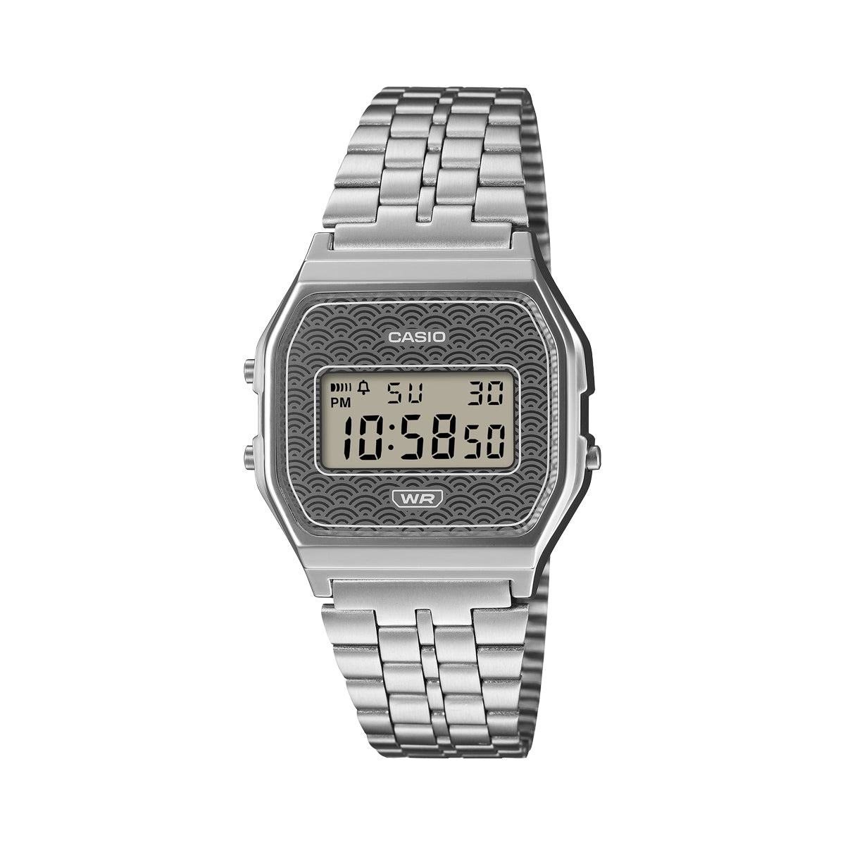 CASIO VINTAGE ICONIC - TRADITIONAL SEIGAIHA PATTERN Limited Edition - GREY A159WEVJ-7ER
