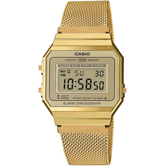 CASIO VINTAGE ICONIC SLIM DESIGN - GOLD MESH A700WEMG-9AEF