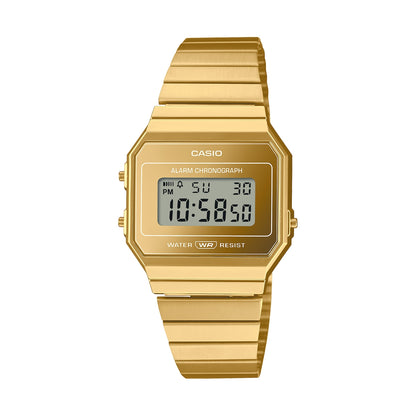 CASIO VINTAGE ICONIC SLIM DESIGN - ZELTA KRĀSĀ A700WEVG-9AEF