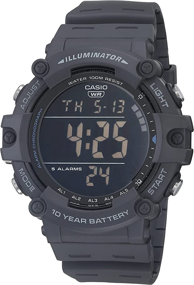 CASIO SPORT DIVER - ILLUMINATOR WORLDTIME 10 GADU BATERIJA - PELĒKS AE-1500WH-8BVCF