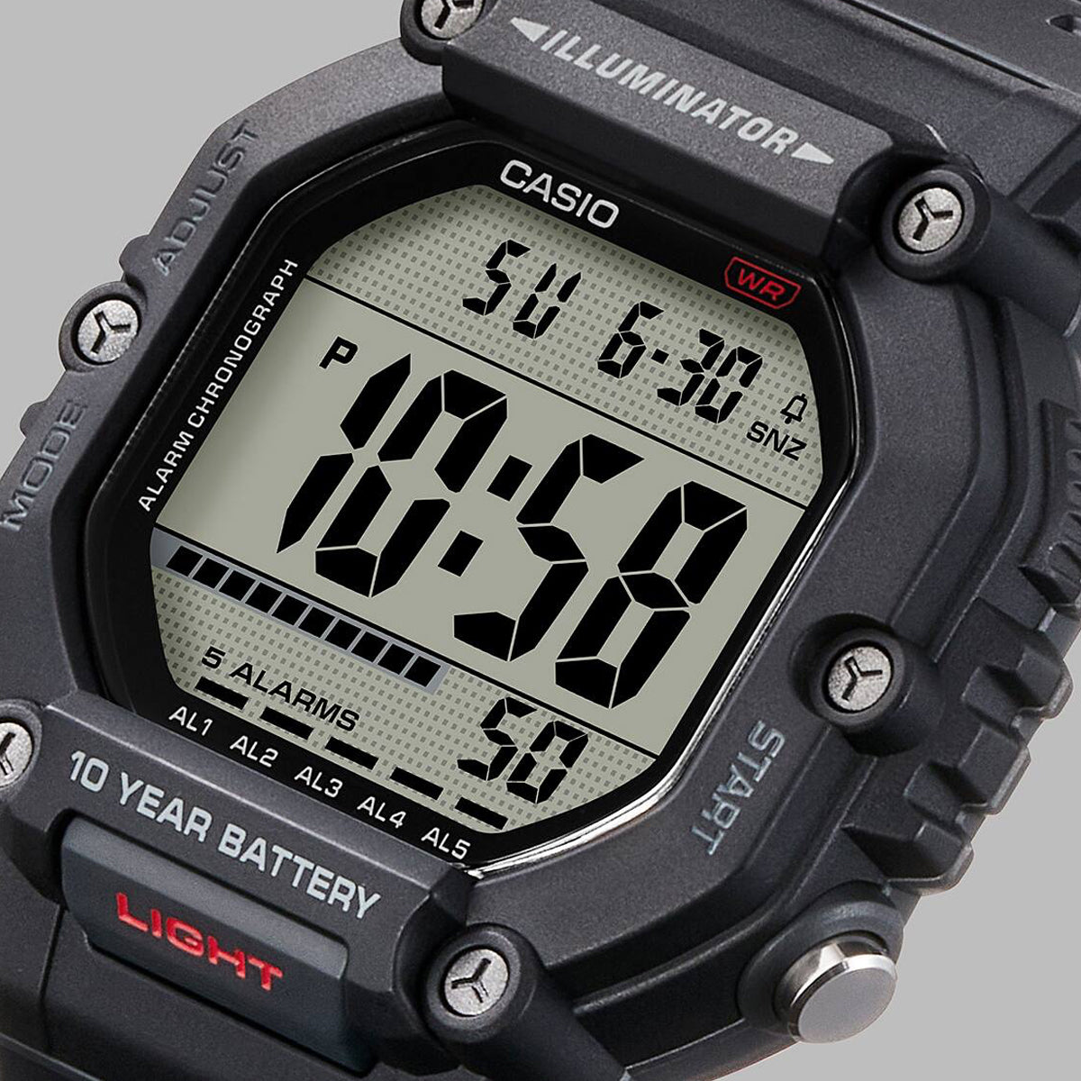 CASIO SPORT COLLECTION OVERSIZE, АККУМУЛЯТОР НА 10 ЛЕТ – ЧЕРНЫЕ AE-1600H-1AVEF