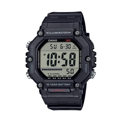 CASIO SPORT COLLECTION OVERSIZE, АККУМУЛЯТОР НА 10 ЛЕТ – ЧЕРНЫЕ AE-1600H-1AVEF