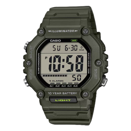 CASIO SPORT COLLECTION OVERSIZE 10 YEARS BATTERY - GREEN AE-1600HX-3AVEF