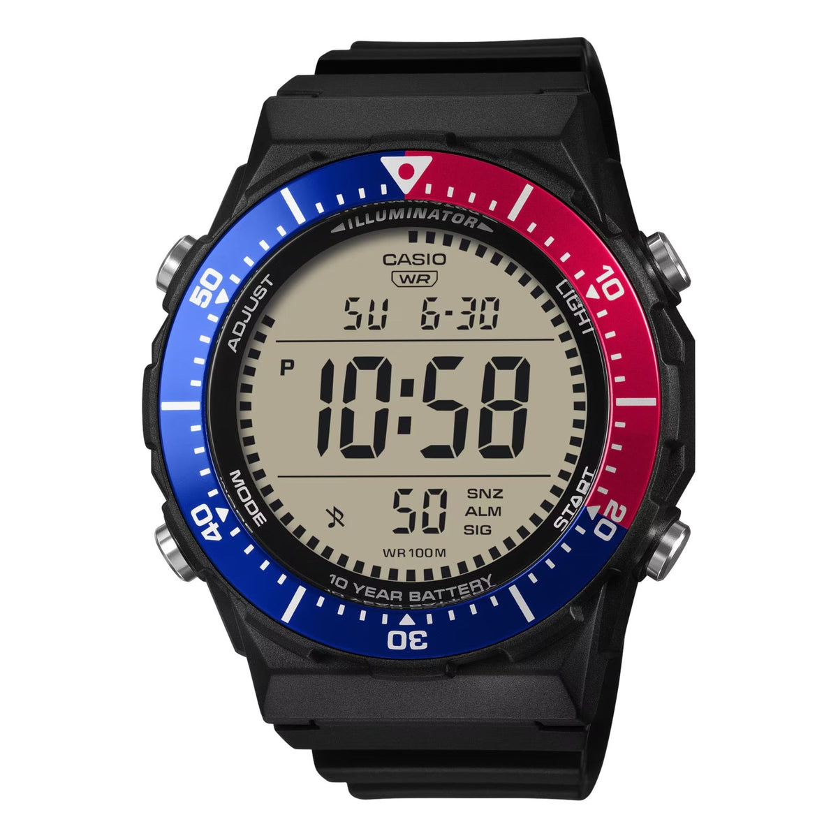 CASIO COLLECTION DIVER - Jauns LCD korpuss - MELNS AE-1700H-1A2VEF