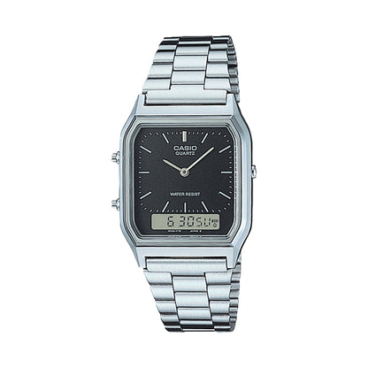 CASIO VINTAGE EDGY COLLECTION SUNRAY CIPFERBLATS – MELNS AQ-230A-1DMQYES