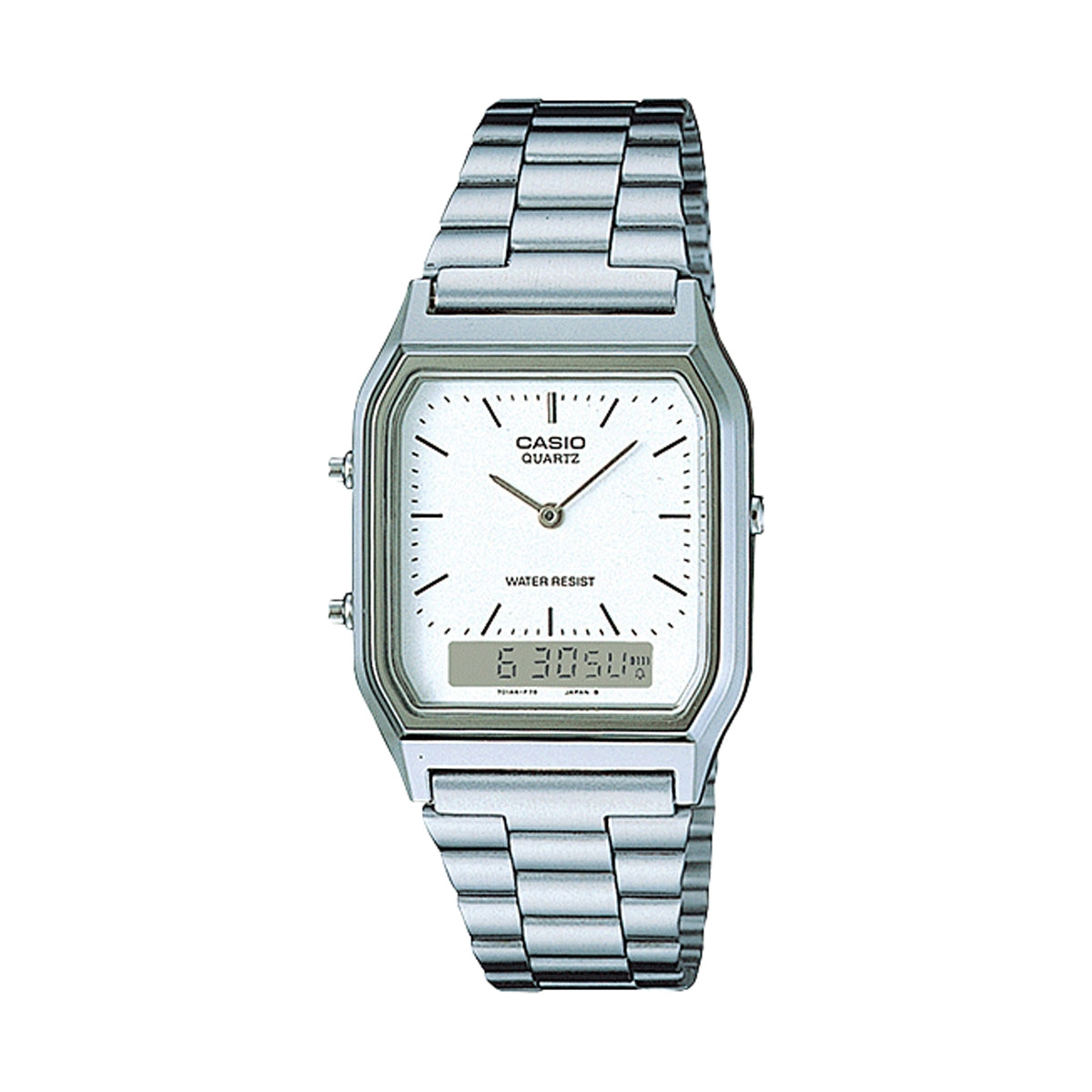 CASIO VINTAGE EDGY COLLECTION SUNRAY CIPFERBLĀTS - BALTS AQ-230A-7DMQYES