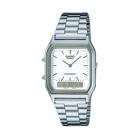 CASIO VINTAGE EDGY COLLECTION SUNRAY DIAL - WHITE AQ-230A-7DMQYES