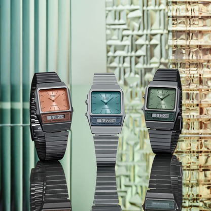 CASIO VINTAGE EDGY COLLECTION - AQUA GREEN AQ-800EC-2AEF