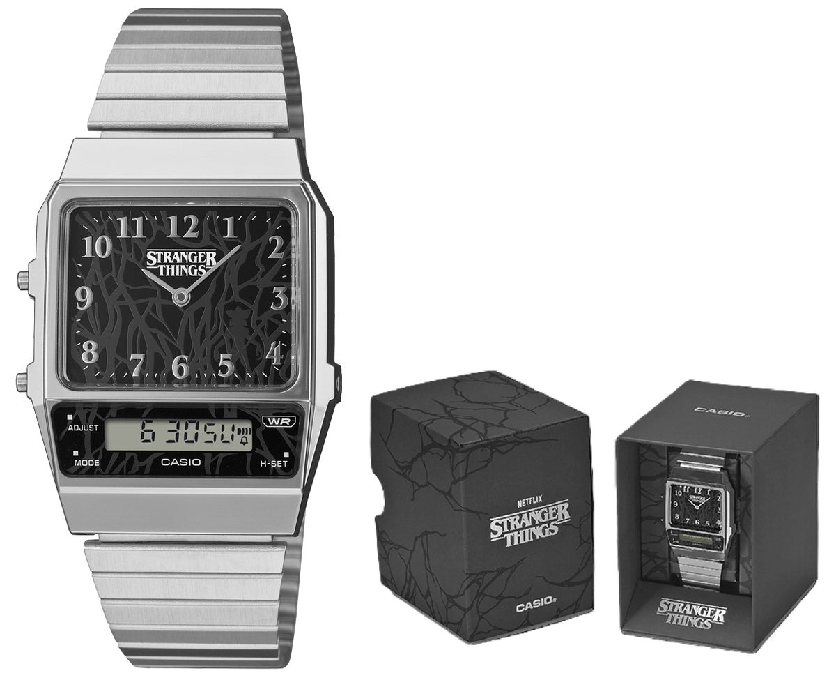 CASIO VINTAGE EDGY COLLECTION - STRANGER THINGS Ltd. Edt. NetFlix Collab AQ-800EST-1AER