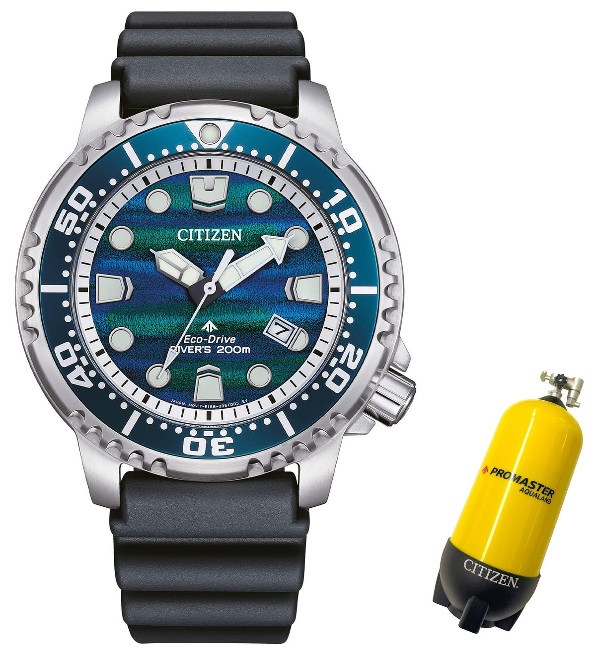 CITIZEN PROMASTER ECO-DRIVE 200M STAINLESS STEEL DIAL - LIMITED EDITION BN0167-09W