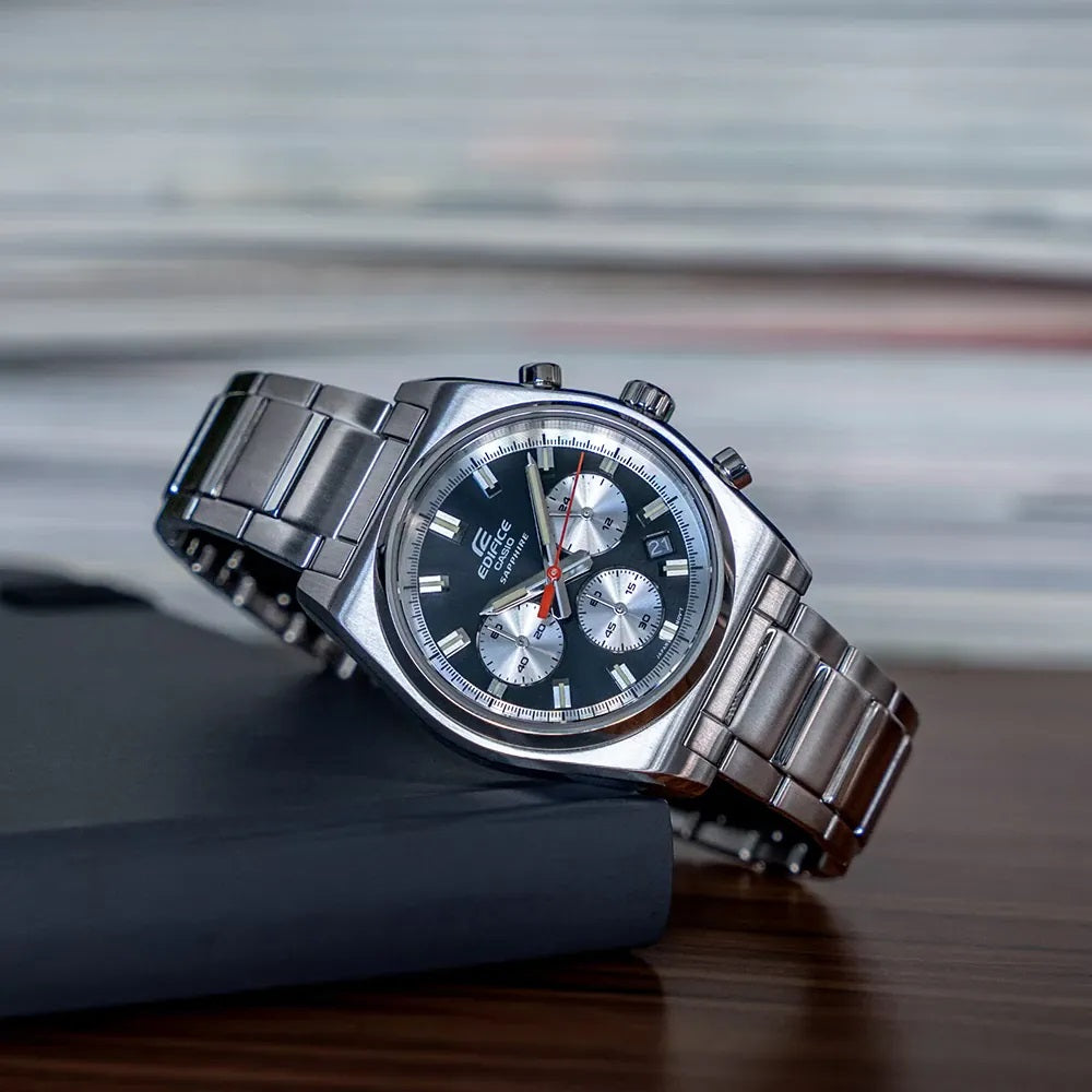 CASIO EDIFICE MOTORSPORT CHRONOGRAPH BLACK EFB-730D-1AVUEF