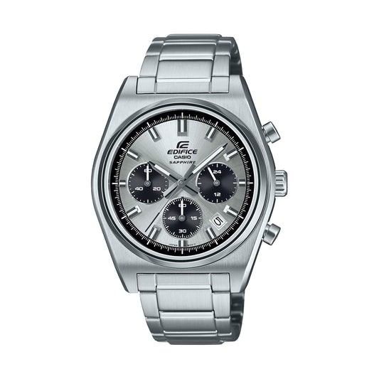 CASIO EDIFICE MOTORSPORT HRONOGRĀFS - SUDRABA EFB-730D-7AVUEF