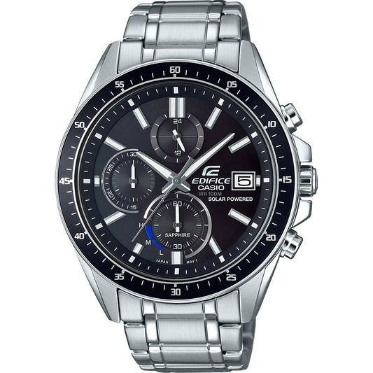CASIO EDIFICE SLIM SOLAR POWERED CHRONOGRAPH - BLACK EFS-S510D-1AVUEF