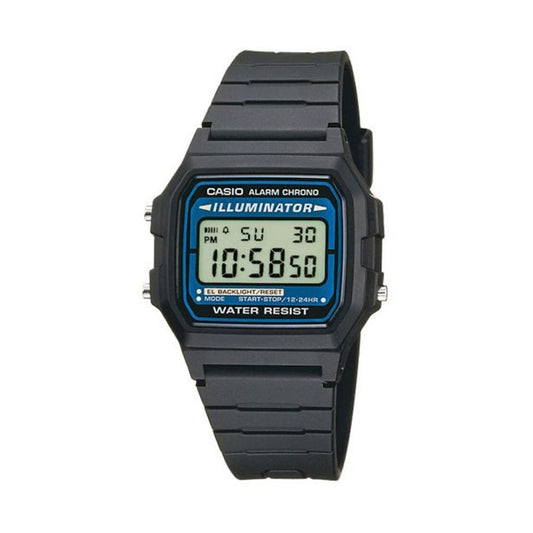 CASIO VINTAGE F-105 BIO RESIN STRAP - BLACK F-105W-1AWYEF