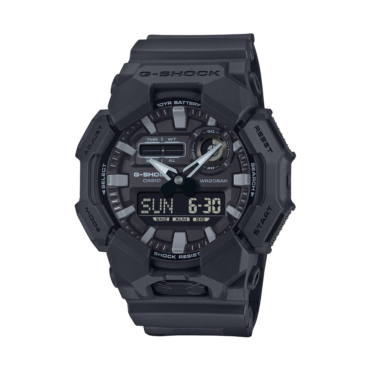 CASIO G-SHOCK НОВЫЕ ПРОЧНЫЕ БАЗОВЫЕ Цифровые 10-летние батареи GA-010-1A1ER