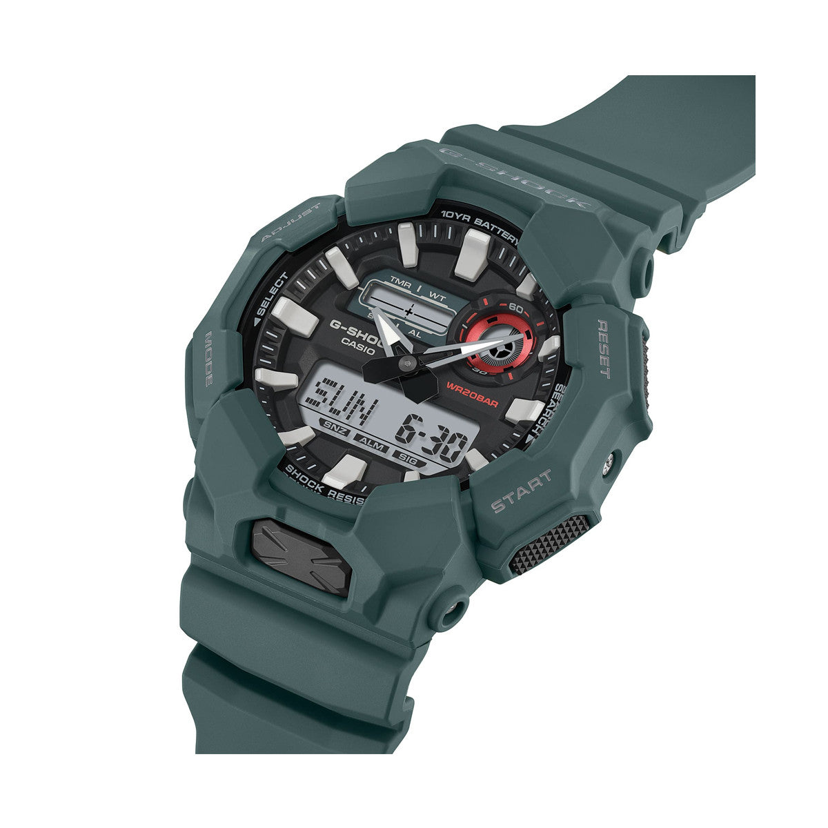 CASIO G-SHOCK NEW RUGGED BASIC analogais-digitālais pulkstenis ar 10 gadu bateriju GA-010-2AER
