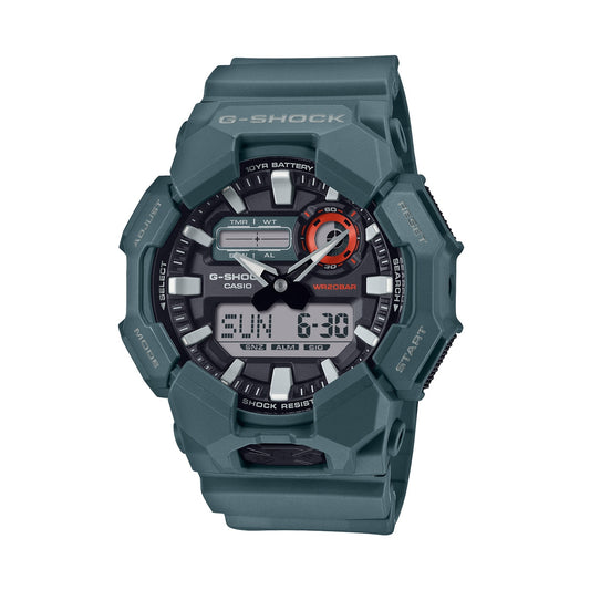 CASIO G-SHOCK NEW RUGGED BASIC analogais-digitālais pulkstenis ar 10 gadu bateriju GA-010-2AER