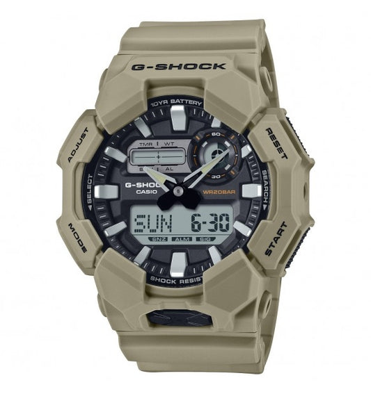 CASIO G-SHOCK JAUNS IZTURĪGS PAMATA Digitālais ar 10 gadu bateriju GA-010-5AER