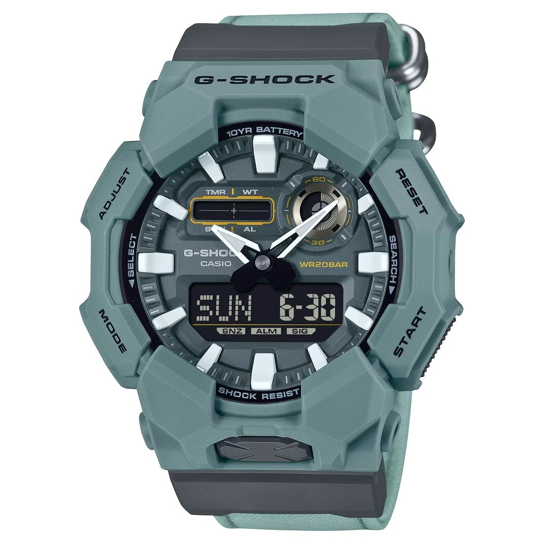 CASIO G-SHOCK NEW RUGGED BASIC Digital 10-Year Battery GA-010CE-2AER