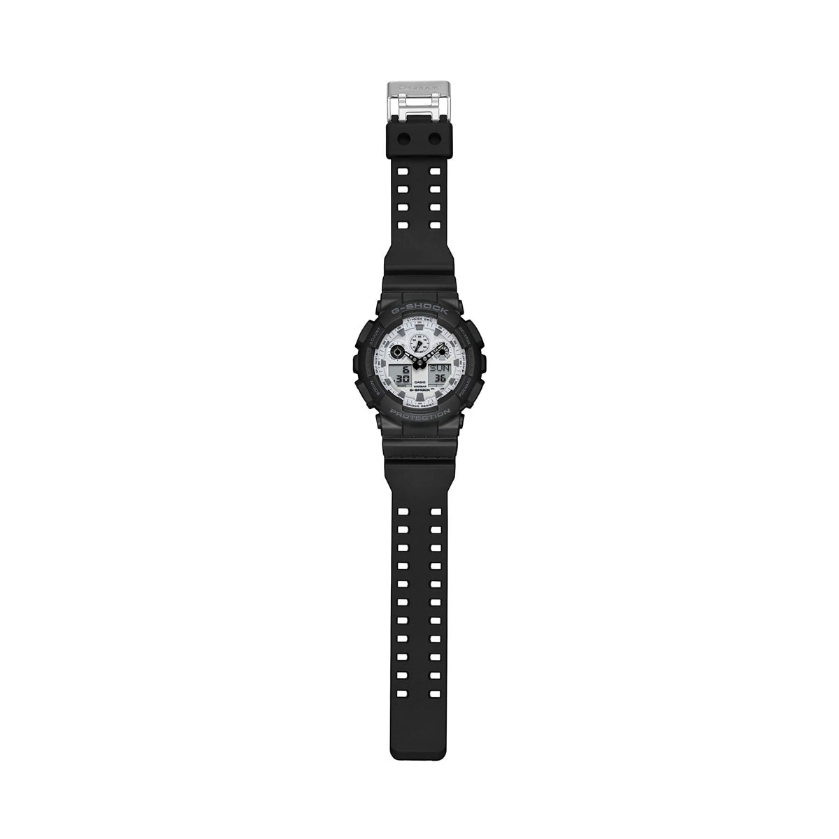 CASIO G-SHOCK OVERSIZE - BLACK AND BRILLIANT WHITE SERIE GA-100WD-1AER