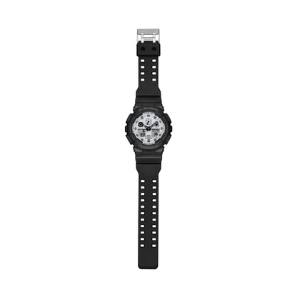 CASIO G-SHOCK OVERSIZE - BLACK AND BRILLIANT WHITE SERIE GA-100WD-1AER