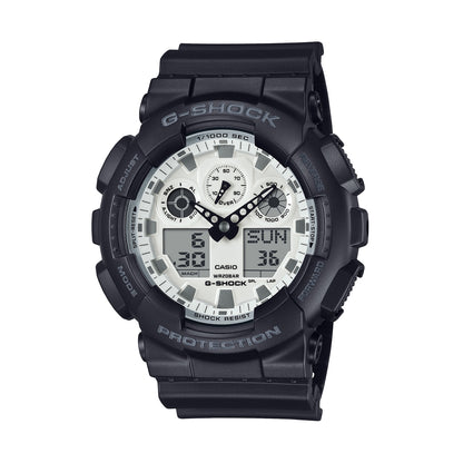 CASIO G-SHOCK OVERSIZE - BLACK AND BRILLIANT WHITE SERIE GA-100WD-1AER