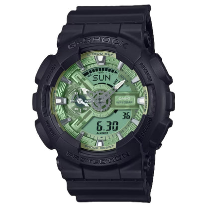 CASIO G-SHOCK GS-BASIC - ЦИФЕРБЛАТ В ЦВЕТ КОРПУСА - ЗЕЛЕНЫЙ ШАЛФЕЙ *** *** GA-110CD-1A3ER