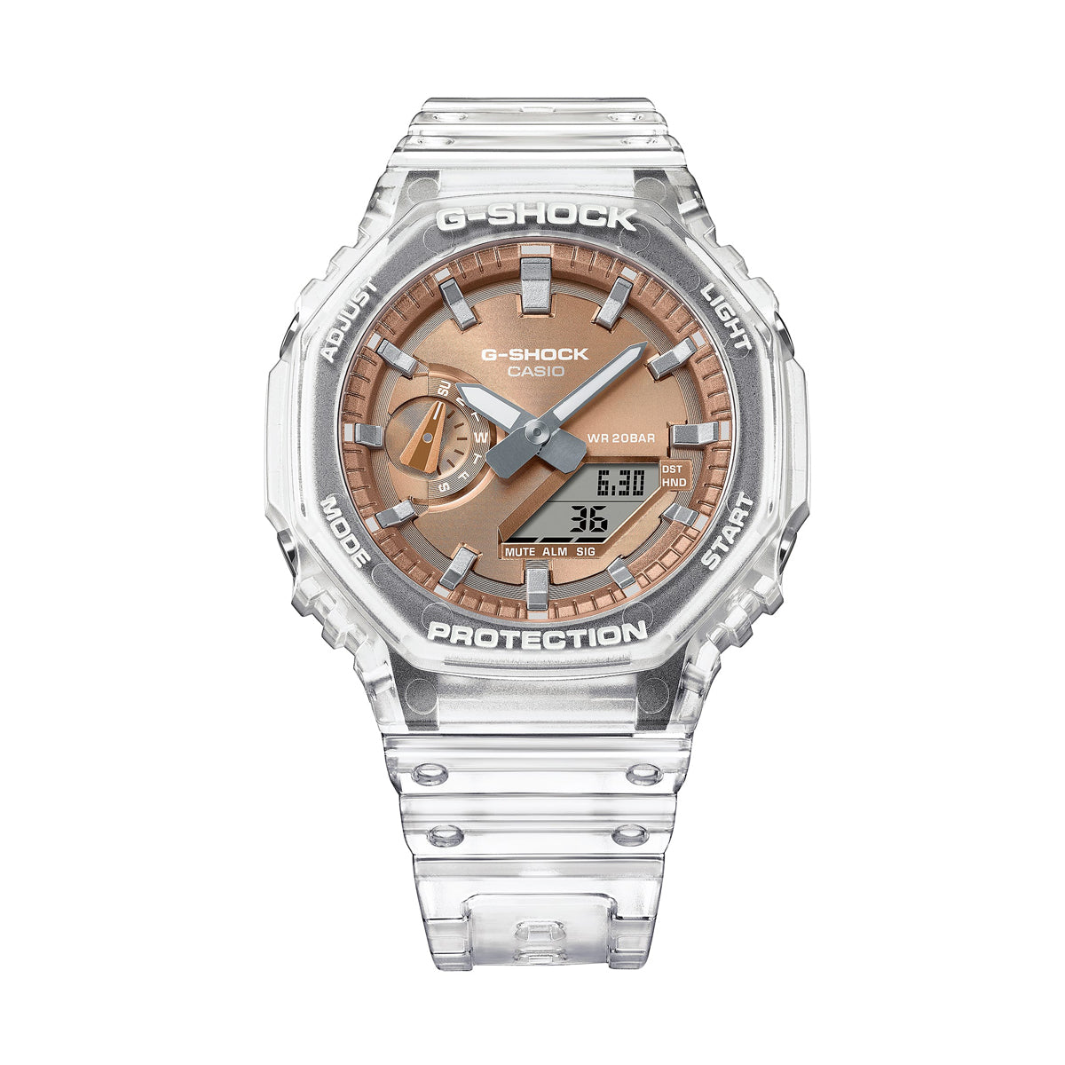 CASIO G-SHOCK BRIGHT METALLIC - ROSE GOLD GA-2100BM-7A5ER