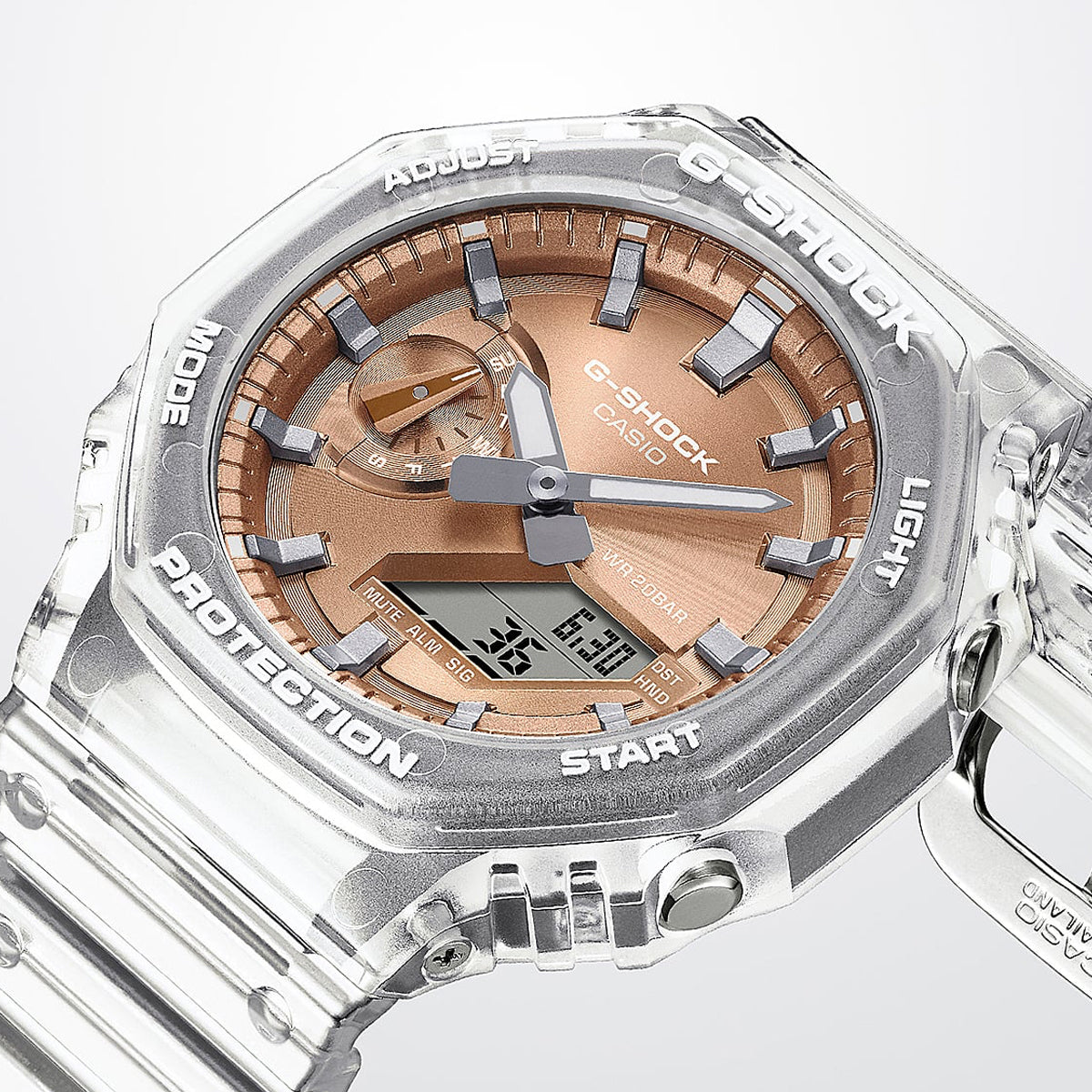 CASIO G-SHOCK BRIGHT METALLIC - ROSE GOLD GA-2100BM-7A5ER