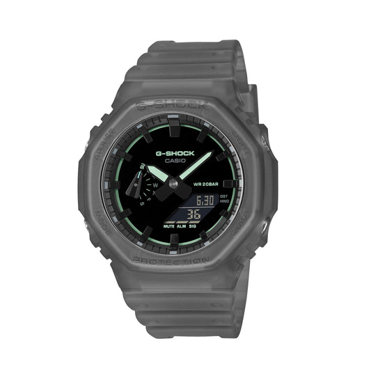 CASIO G-SHOCK OAK – SMOKE LIGHT SĒRIJA – MELNS ***JAUNUMS!*** GA-2100K-1AER